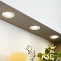 Eglo - Set of 3 SARTIANO recessed LED downlights, 5W/230V