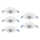 Eglo - SET of 5 LED recessed ceiling lights LED/4.9W/230V 2700/4000/6500K Ø 9 cm white