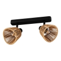 Eglo - Spotlight 2xE14/10W/230V Black/Beige