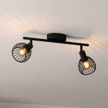 Eglo - Spotlight 2xE14/40W/230V black