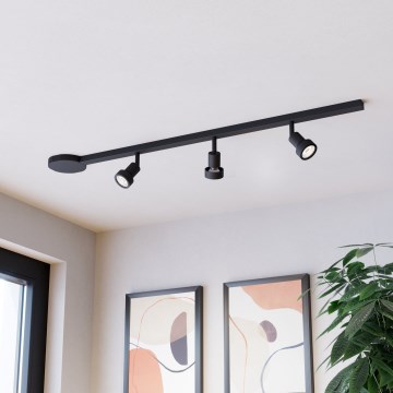 Eglo - Spotlight 3x GU10/10W/230V, Black