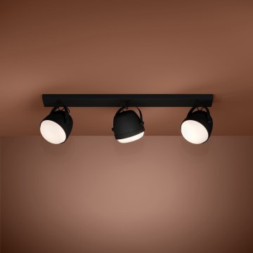 Eglo - Spotlight 3xE27/28W/230V black