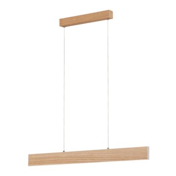 Eglo Stars of Light 39344 - CLIMENE cable-hung LED pendant light LED/17W/230V + LED/4.2W, oak