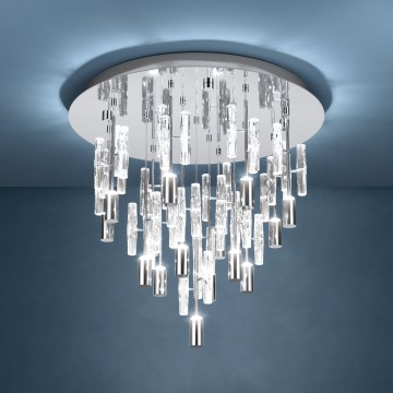 Eglo Stars of Light - LED Ceiling Light, 15 LEDs, 2.6 W, 230 V, 2200/3000/4000 K, Ø50 cm, Polished Chrome