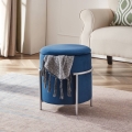 Eglo - Stool 46x41 cm blue/chrome