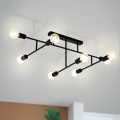 Eglo - Surface-mounted chandelier 8xE27/40W/230V black
