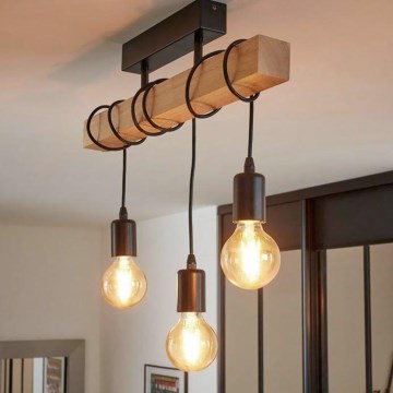 Eglo - Surface-mounted chandelier TOWNSHEND 3xE27/60W/230V - FSC certified