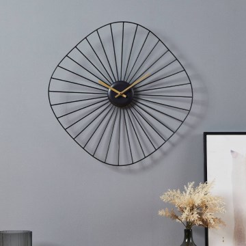 Eglo - Wall clock 1xAA 50x50 cm black