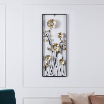Eglo - Wall decoration 100x38,5 cm black/gold