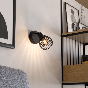 Eglo - Wall light 1xE14/40W/230V black