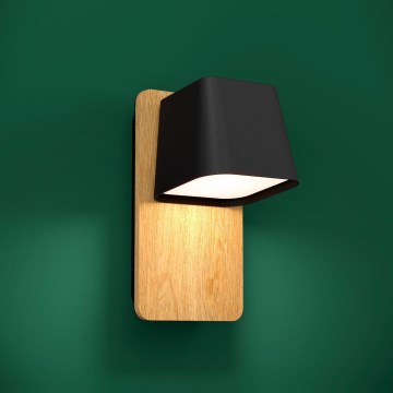 Eglo - Wall light 1xE27/40W/230V black/brown