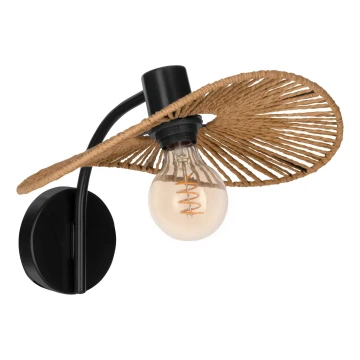 Eglo - Wall light 1xE27/42W/230V brown/black