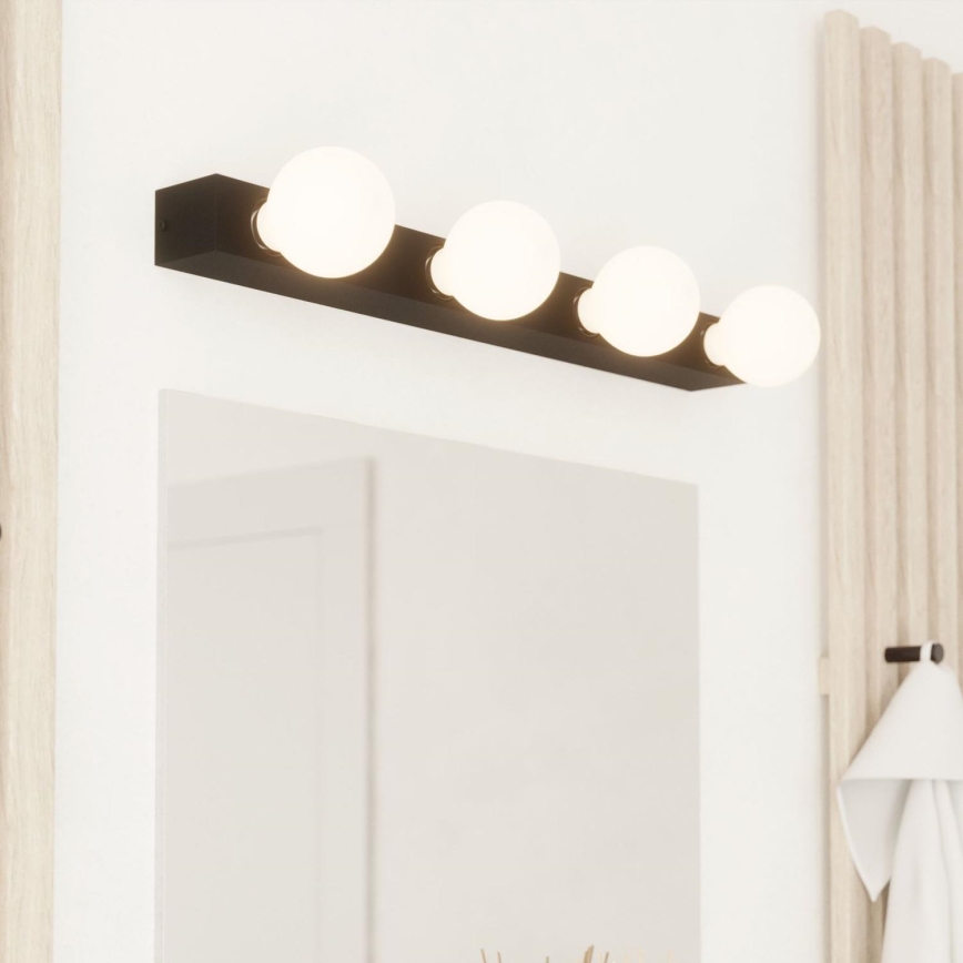 Eglo - Wall light 4xE27/40W/230V black