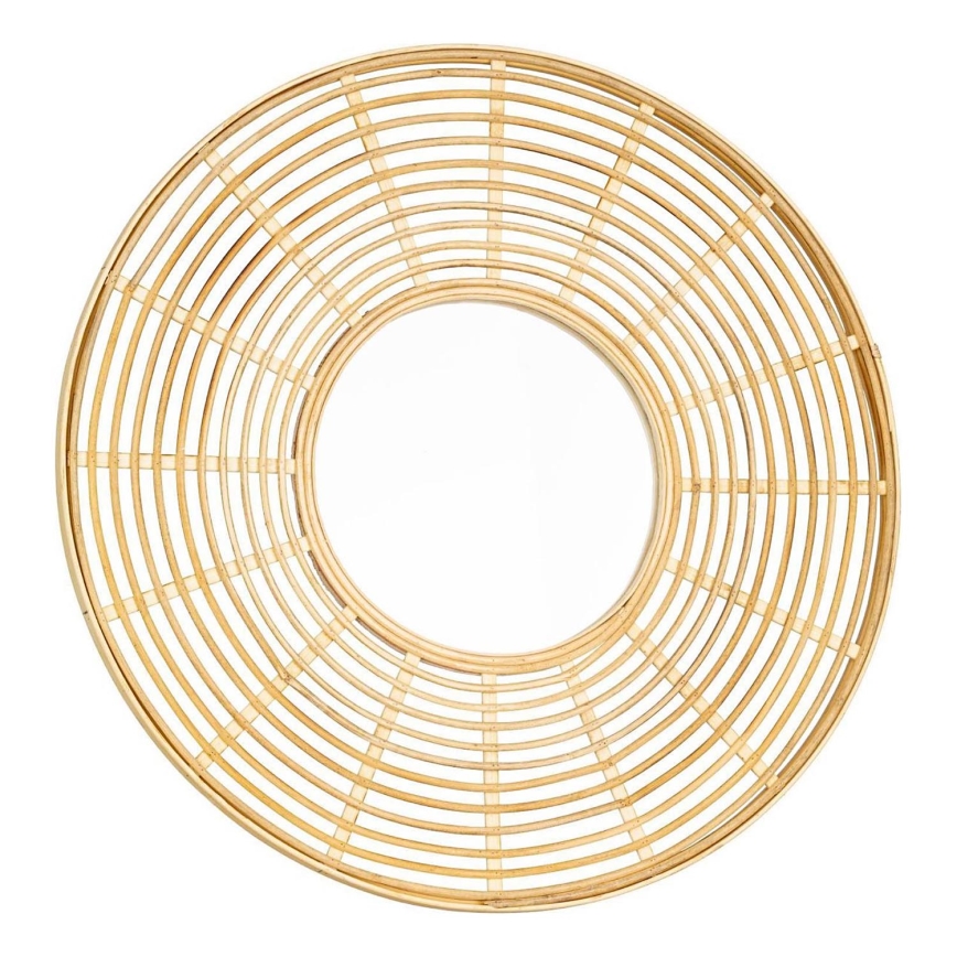 Eglo - Wall mirror d. 55 cm bamboo