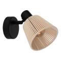 Eglo - Wall-mounted spotlight 1xE14/40W/230V Beige/Black