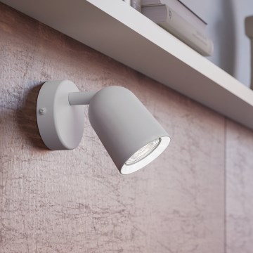 Eglo - Wall-mounted spotlight 1xGU10/5W/230V white