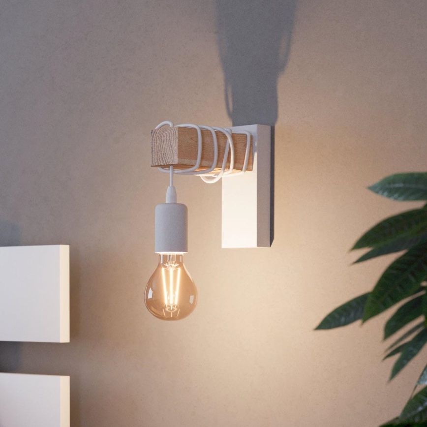 Eglo - Wall spotlight TOWNSHEND 1xE27/10W/230V - FSC certified
