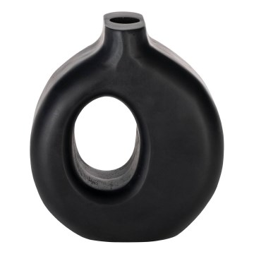 Eglo - Wooden vase 16,5x18 cm black