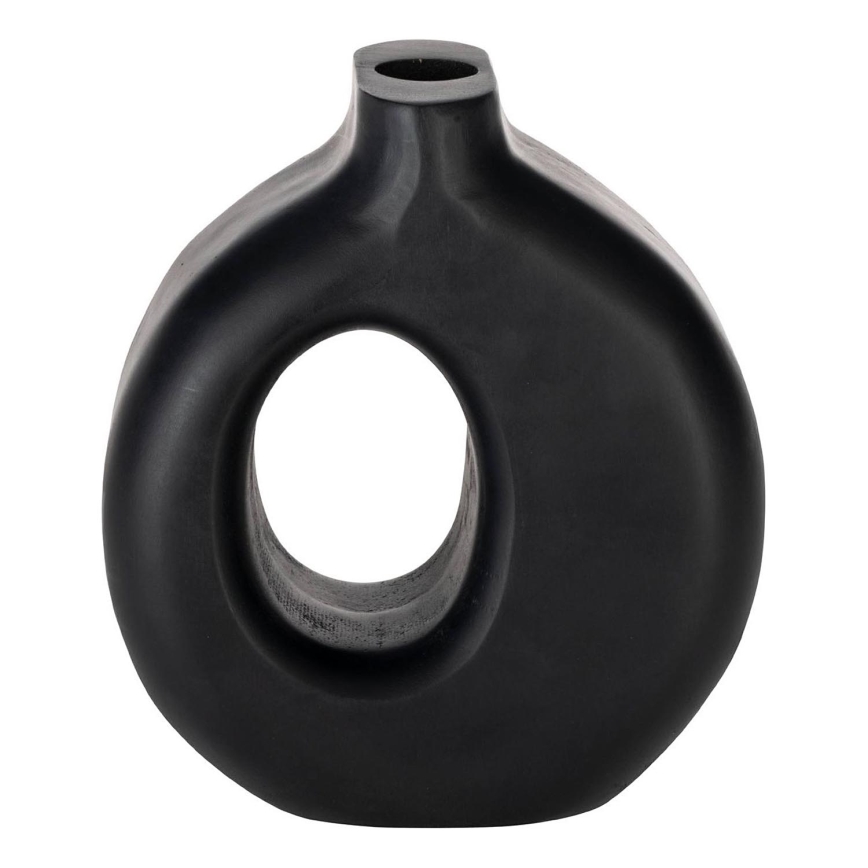 Eglo - Wooden vase 16,5x18 cm black