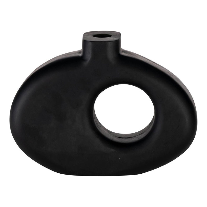 Eglo - Wooden vase 18x25,5 cm black