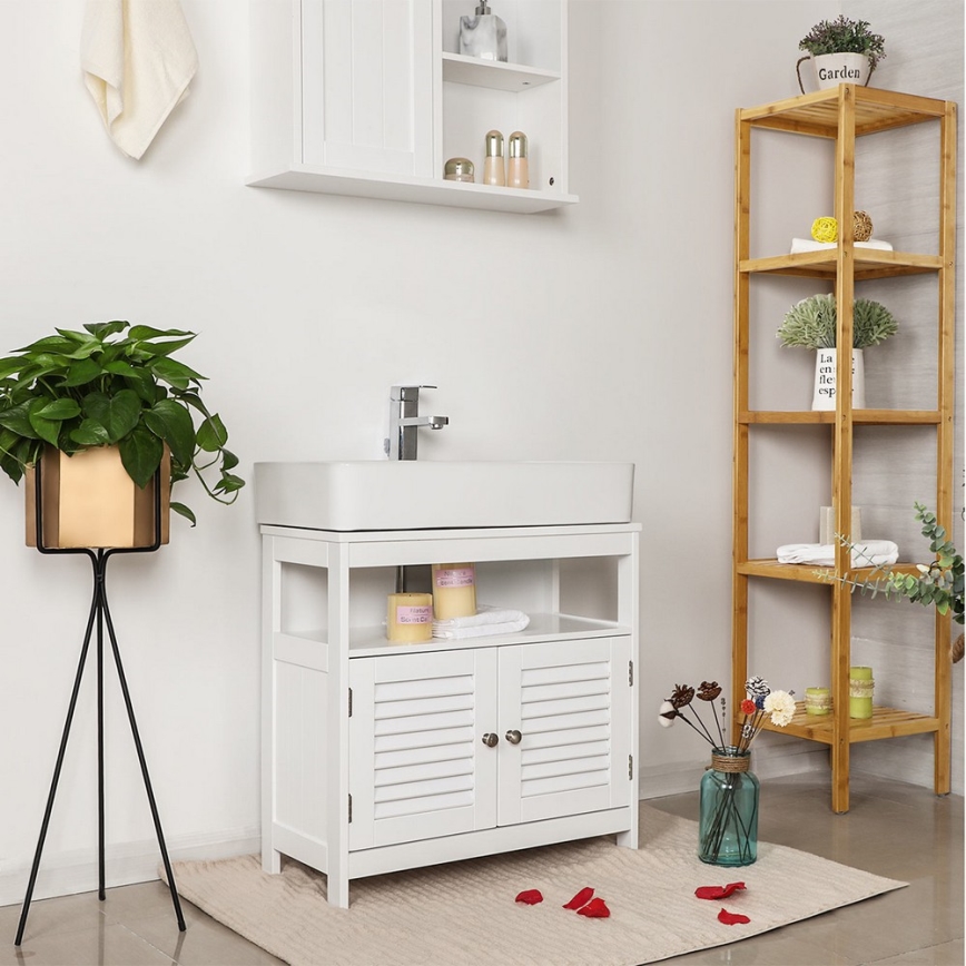 EIKE White Bathroom Cabinet