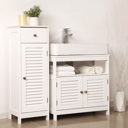 EIKE White Bathroom Cabinet