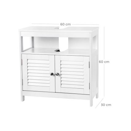 EIKE White Bathroom Cabinet