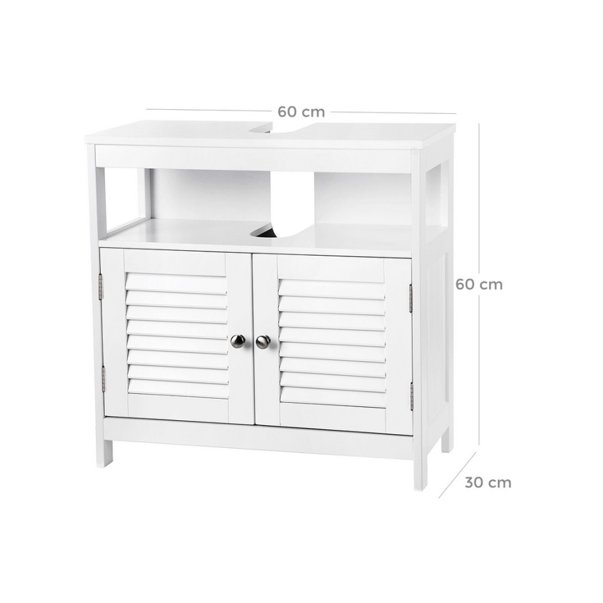 EIKE White Bathroom Cabinet