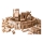 EkoToys - Wooden blocks natural 220 pcs