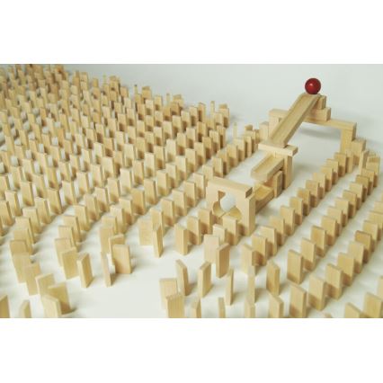 EkoToys - Wooden dominoes 830 pcs beech