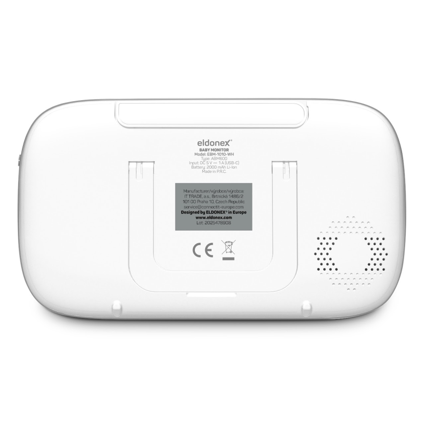 ELDONEX EBM-1010-WH - Baby monitor 5V/2000 mAh