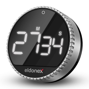 ELDONEX ECL-1210-SL - QuickCount kitchen timer 3xAAA silver/black