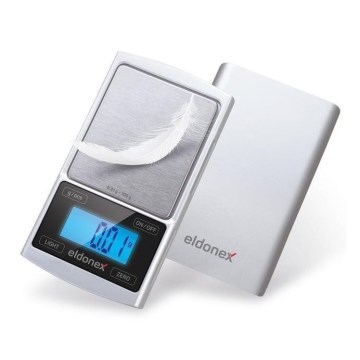 ELDONEX EKS-4040-SL - High precision scale 2xCR2032 silver