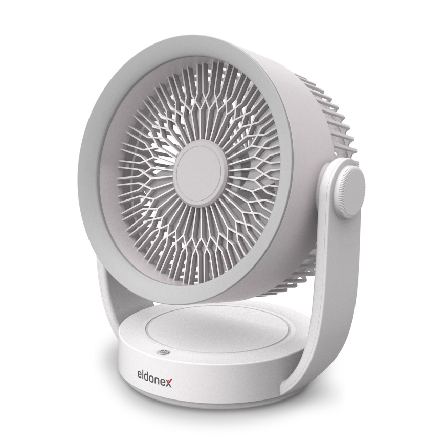 ELDONEX ESF-1010-WH - Rechargeable table fan 9W/5V 4000 mAh white