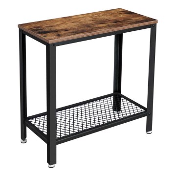 ELDUR Brown/Black Side Table