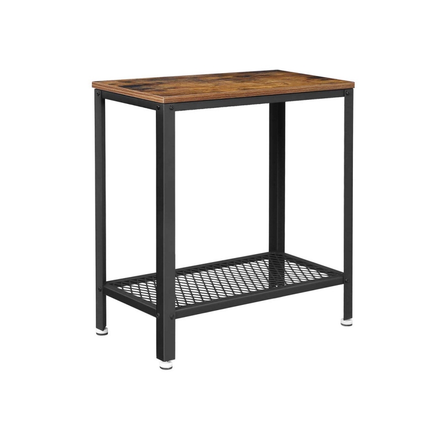 ELDUR Brown/Black Side Table