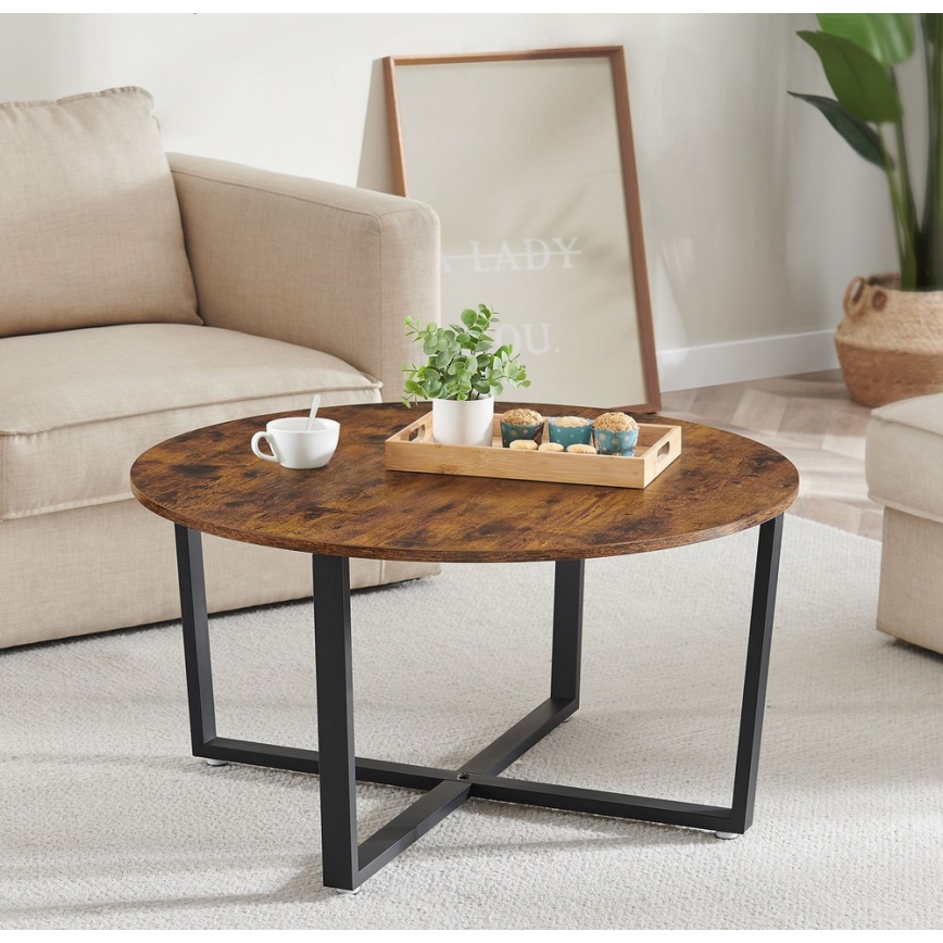 ELDUR Coffee Table Brown/Black