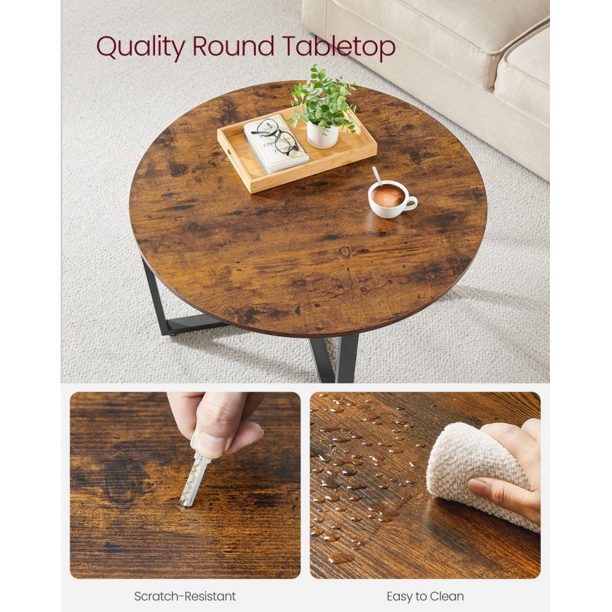 ELDUR Coffee Table Brown/Black