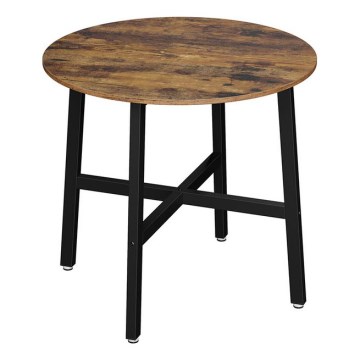 ELDUR Dining Table, Brown/Black