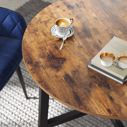 ELDUR Dining Table, Brown/Black