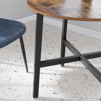 ELDUR Dining Table, Brown/Black