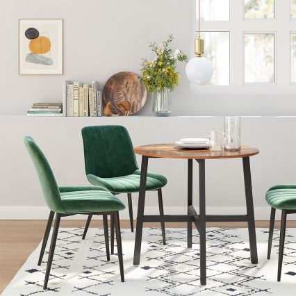 ELDUR Dining Table, Brown/Black