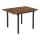 ELDUR Extendable Dining Table, Brown/Black