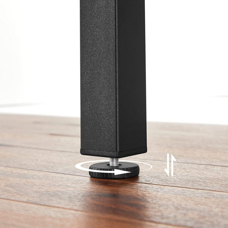 ELDUR Extendable Dining Table, Brown/Black