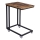 ELDUR Mobile Side Table, Brown/Black