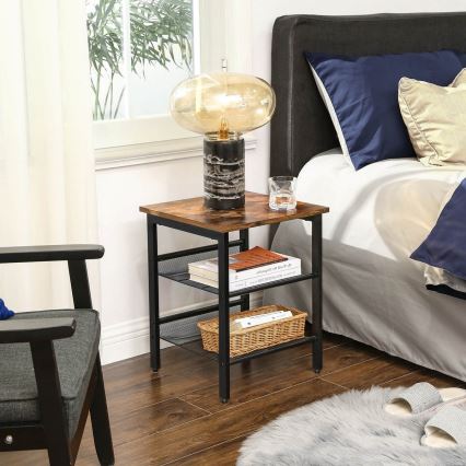 ELDUR Side Table Brown/Black