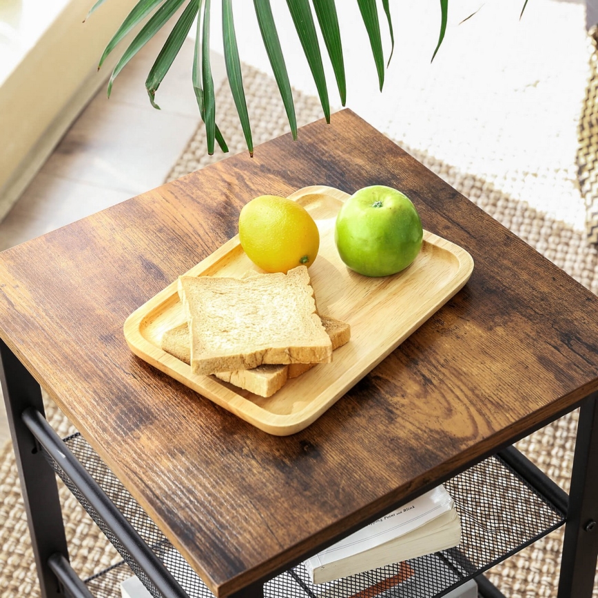 ELDUR Side Table Brown/Black