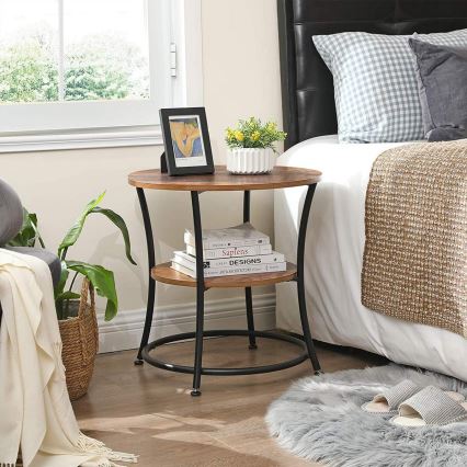 ELDUR Side Table Brown/Black