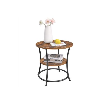 ELDUR Side Table Brown/Black
