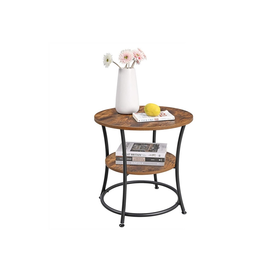ELDUR Side Table Brown/Black